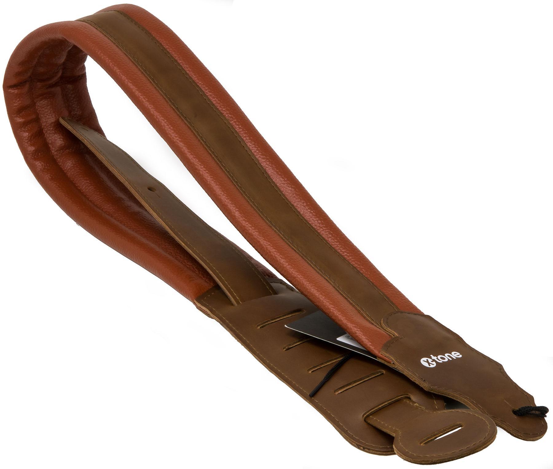Correa X-tone XG 3158 Leather Guitar Strap - Brown & Light Brown