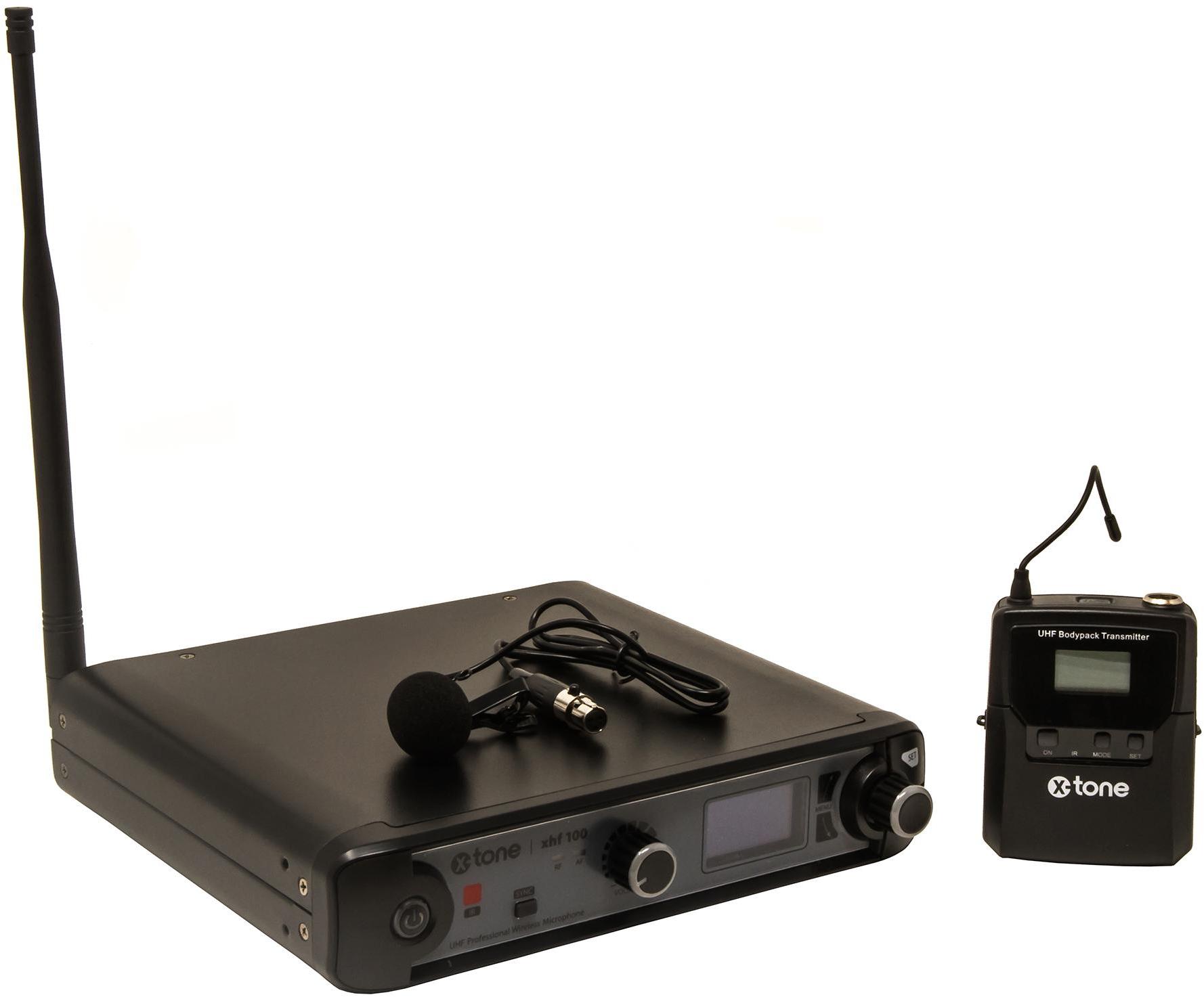 Micrófono inalámbrico de solapa X-tone XHF100L Systeme HF Cravate Frequence Fixe