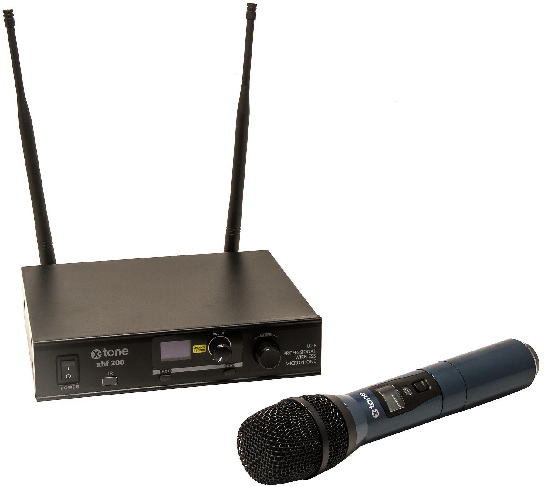 Micrófono inalámbrico de mano X-tone XHF200 Systeme HF Main Multi Frequences