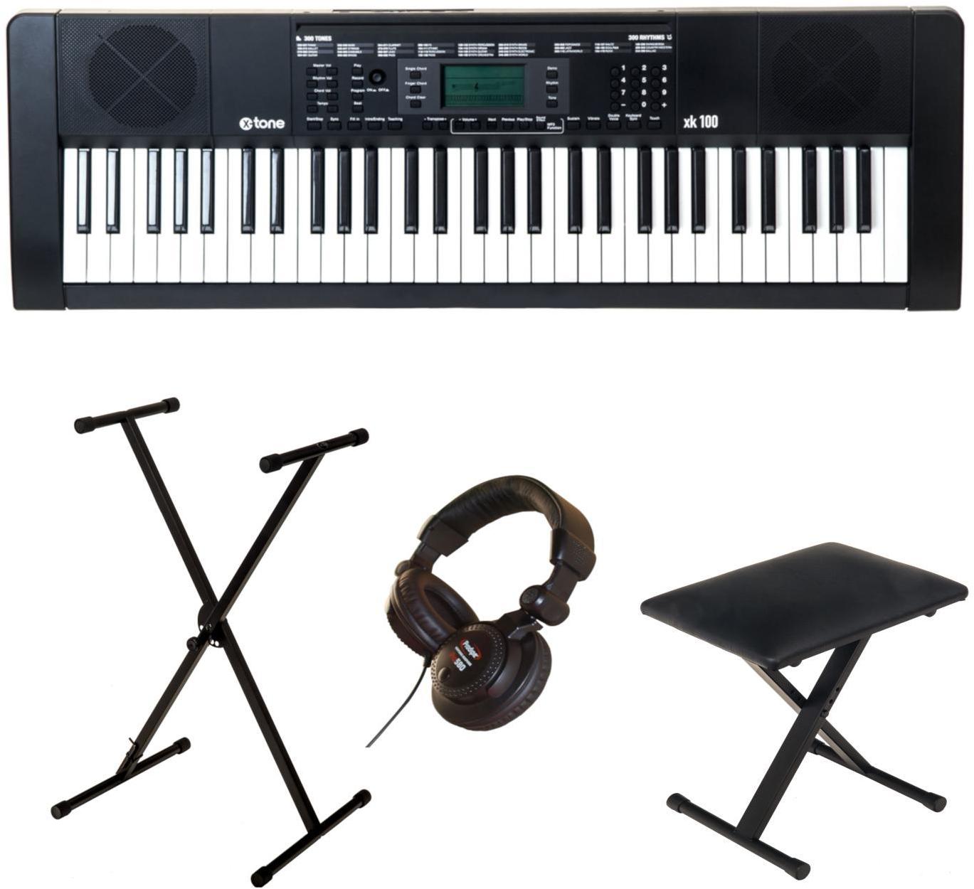 Pianos set X-tone XK100 + stand X + siège X + casque PRO580