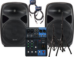 Pack sonorización X-tone 2 x SMA-12 + MG06 + XH 6310+ Sac + 2x X1003-Xlr-xlr 6m