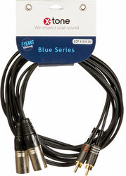 Cable X-tone X1018-3M 2x XLR (M) / 2x RCA (M) Mono