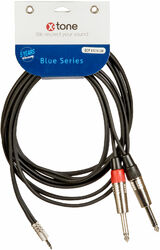 Cable X-tone X1016-3M Jack(M) 3.5 Stereo / 2x Jack (M) 6.35 Mono