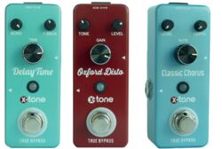 Pedal de reverb / delay / eco X-tone pack 3 effets Disto + Chorus + Delay