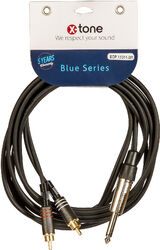 Cable X-tone X1011-3M - Jack(M) 6,5 MONO / 2 RCA