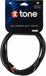 Cable X-tone X1015-5M - Jack(M) 3,5 Stereo / 2 RCA(M)