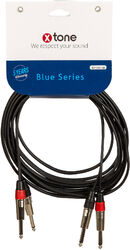 Cable X-tone X1017-6M - 2 Jack(M) 6,35 mono / 2 Jack(M) 6,35 mono