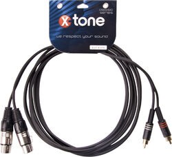 Cable X-tone X1019 2 xlr / 2 rca - 3m