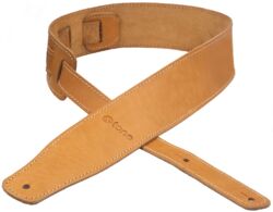 Correa X-tone xg 3150 CLASSIC LEATHER GUITAR STRAP CUIR 6.5CM BROWNSTONE Caramel