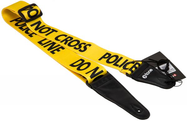 Correa X-tone XG 3103 Nylon Guitar Strap Police Line - Black & Yellow