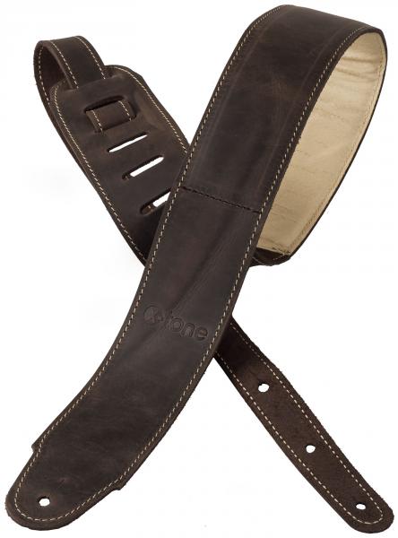 Correa X-tone xg 3156 Classic Plus Leather Guitar Strap - Dark Brown