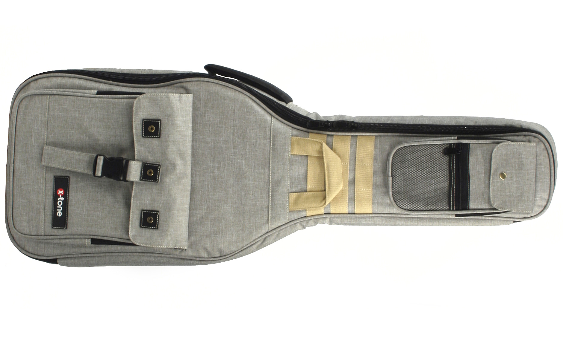 Fame Gig-Bag Antique Deluxe - Borsa Per Basso Elettrico In Ecopelle, Imbottita E Multitasche