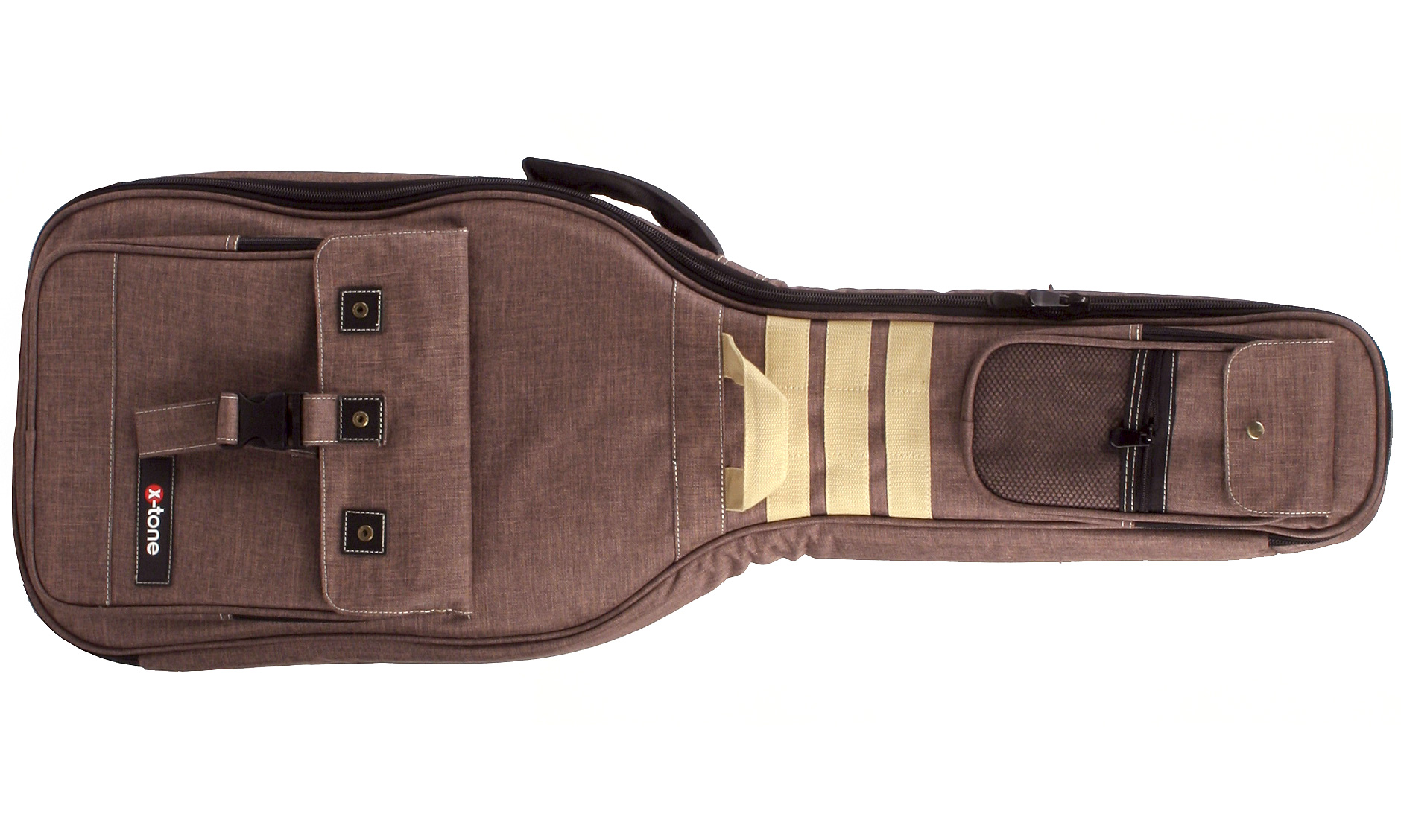 X-tone 2054 Deluxe Nylon Electric Brown - Bolsa para guitarra eléctrica - Variation 8