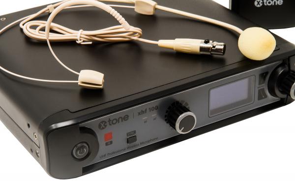Micrófono inalámbrico headset X-tone XHF100H Systeme HF Serre Tete Frequence Fixe