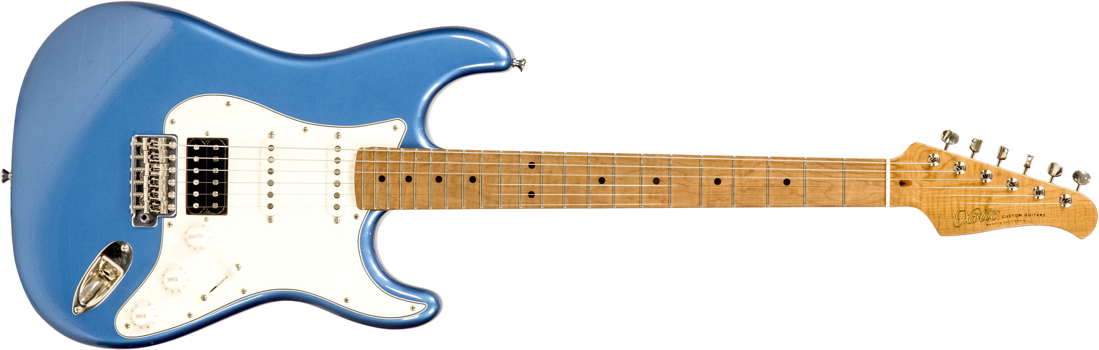Xotic Xscpro-2 California Class Hss Mn - Light Aging Lake Placid Blue - Guitarra eléctrica con forma de str. - Main picture