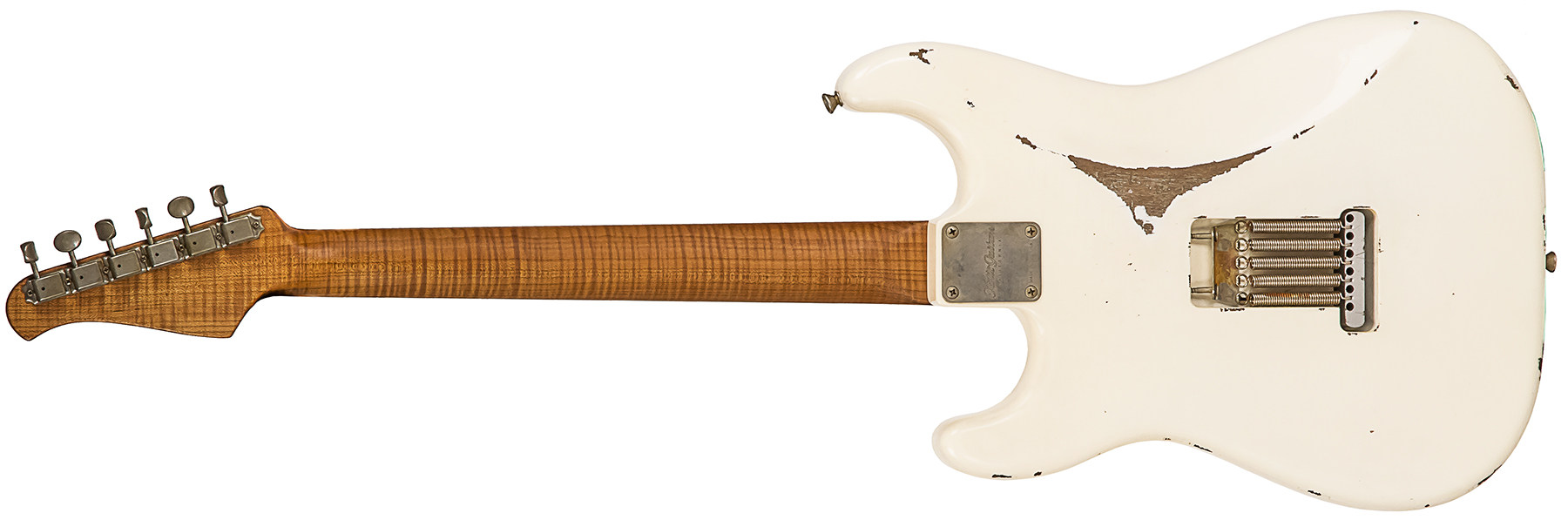 Xotic Xsc-1 Alder California Class 3s Rw #1624r - Heavy Aging Vintage White - Guitarra eléctrica con forma de str. - Variation 1