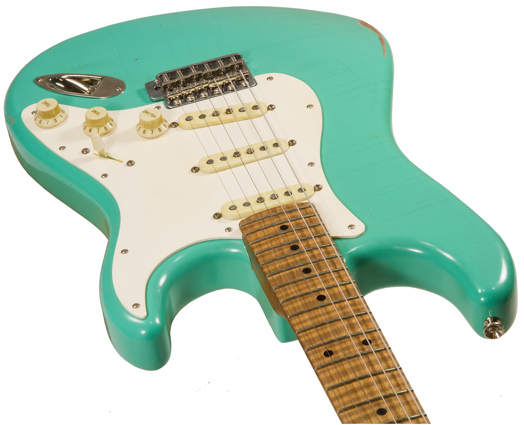Xotic Xsc-1 Alder California Classic 3s Mn - Medium Aging Seafoam Green - Guitarra eléctrica con forma de str. - Variation 1