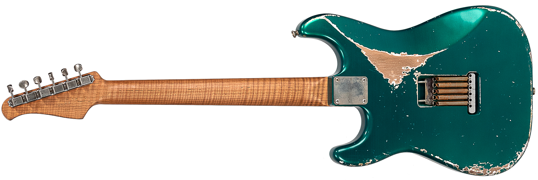 Xotic Xsc-1 Alder California Class 3s Mn #1629 - Heavy Aging Candy Apple Green - Guitarra eléctrica con forma de str. - Variation 1