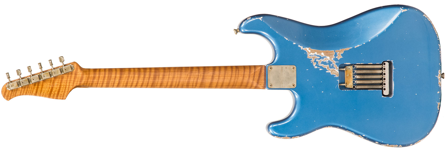 Xotic Xsc-2 Alder California Class Hss Rw #1628 - Heavy Aging Lake Placid Blue - Guitarra eléctrica con forma de str. - Variation 1