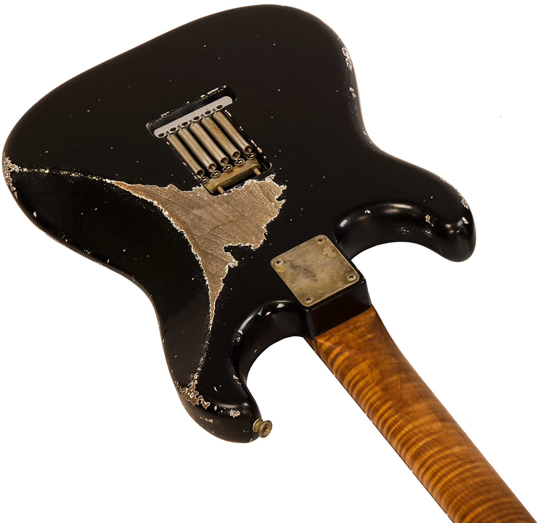 Xotic Xsc-2 Alder California Class Hss Trem Mn #2100 - Super Heavy Aging Black - Guitarra eléctrica con forma de str. - Variation 2