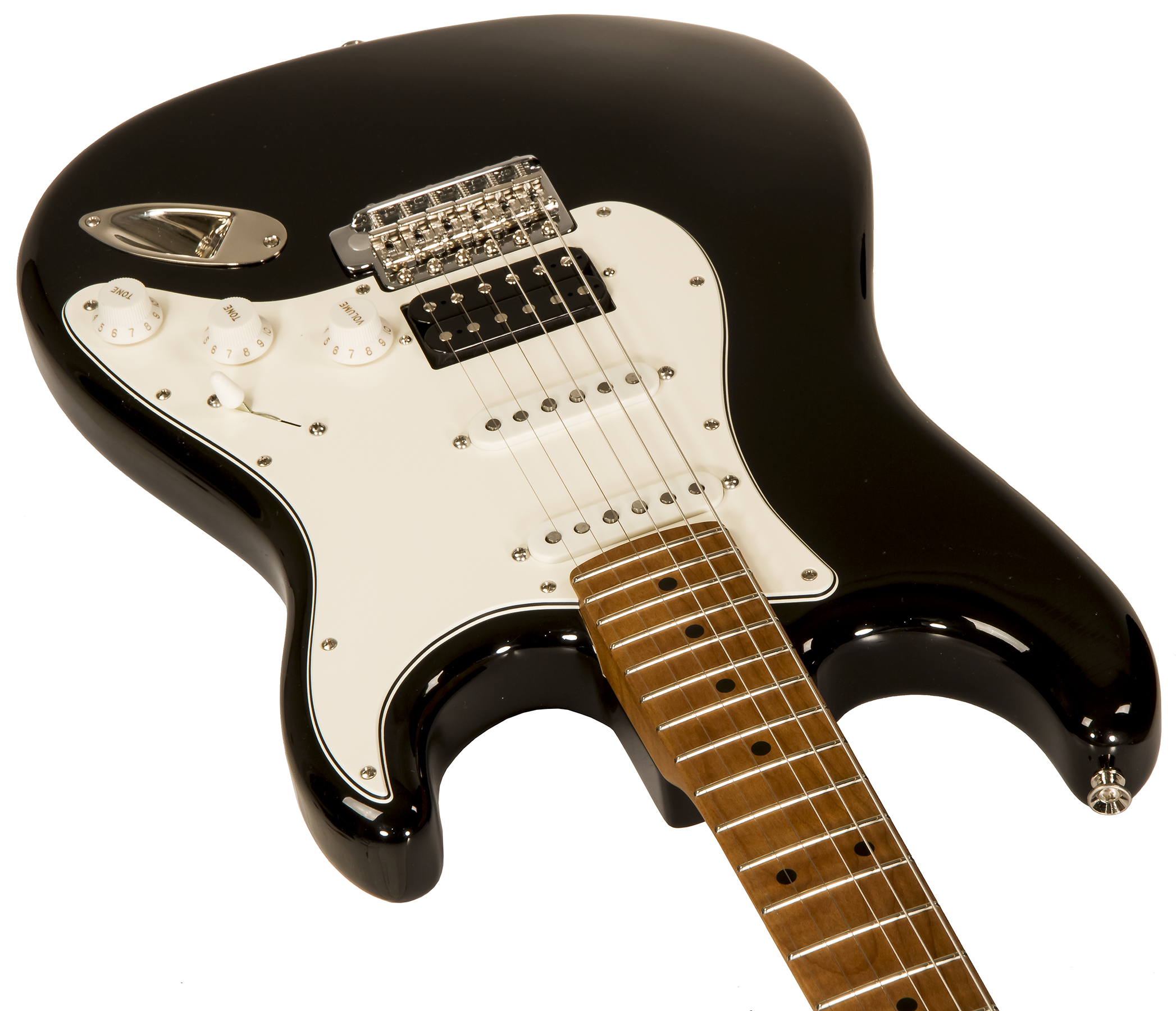 Xotic Xscpro-2 California Class Hss Mn #2113 - Light Aging Black - Guitarra eléctrica con forma de str. - Variation 1
