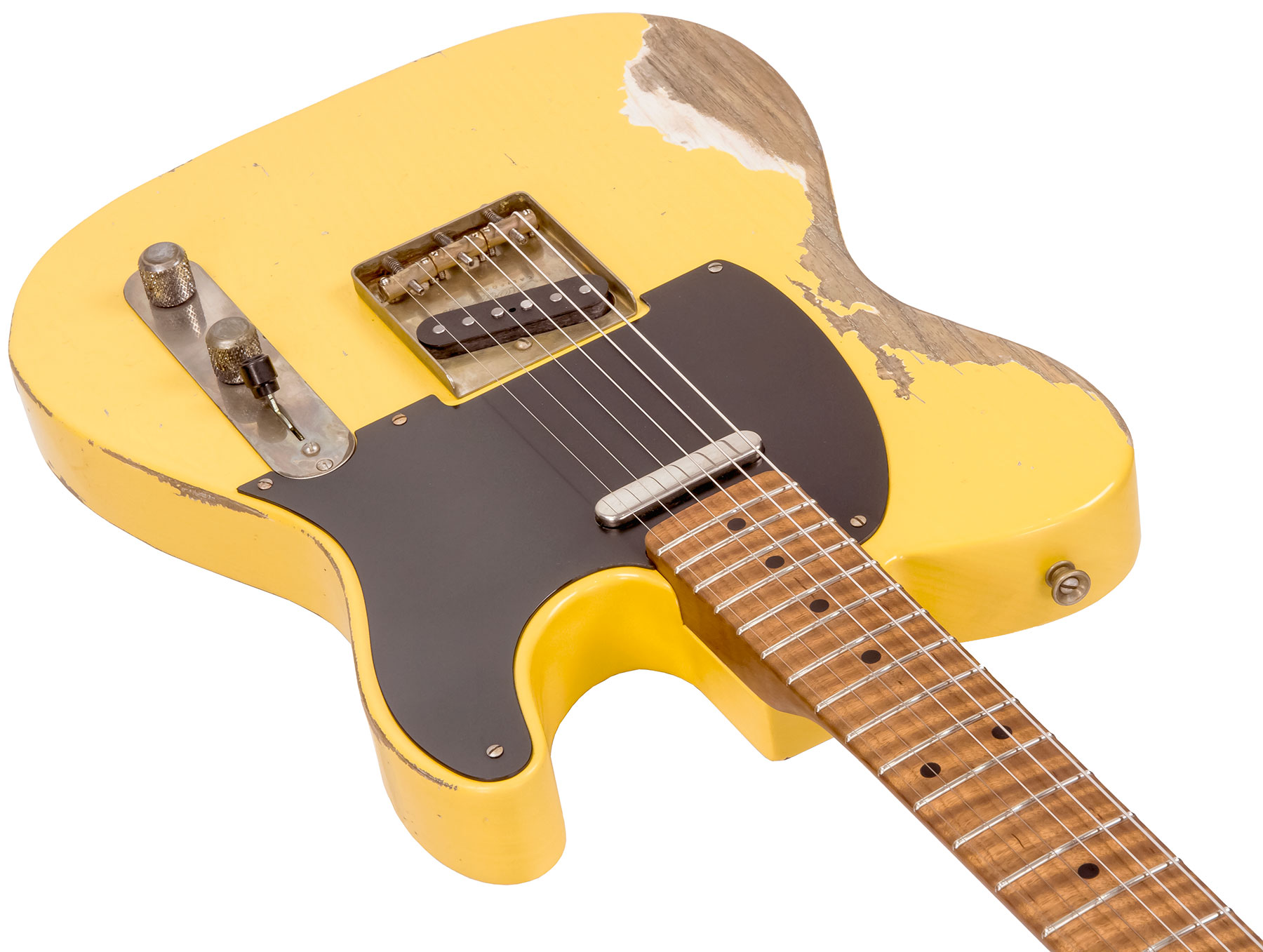 Xotic Xtc-1 Ash Master Grade California Class 2s Mn #1943 - Super Heavy Aging Butterscotch - Guitarra eléctrica con forma de tel - Variation 2