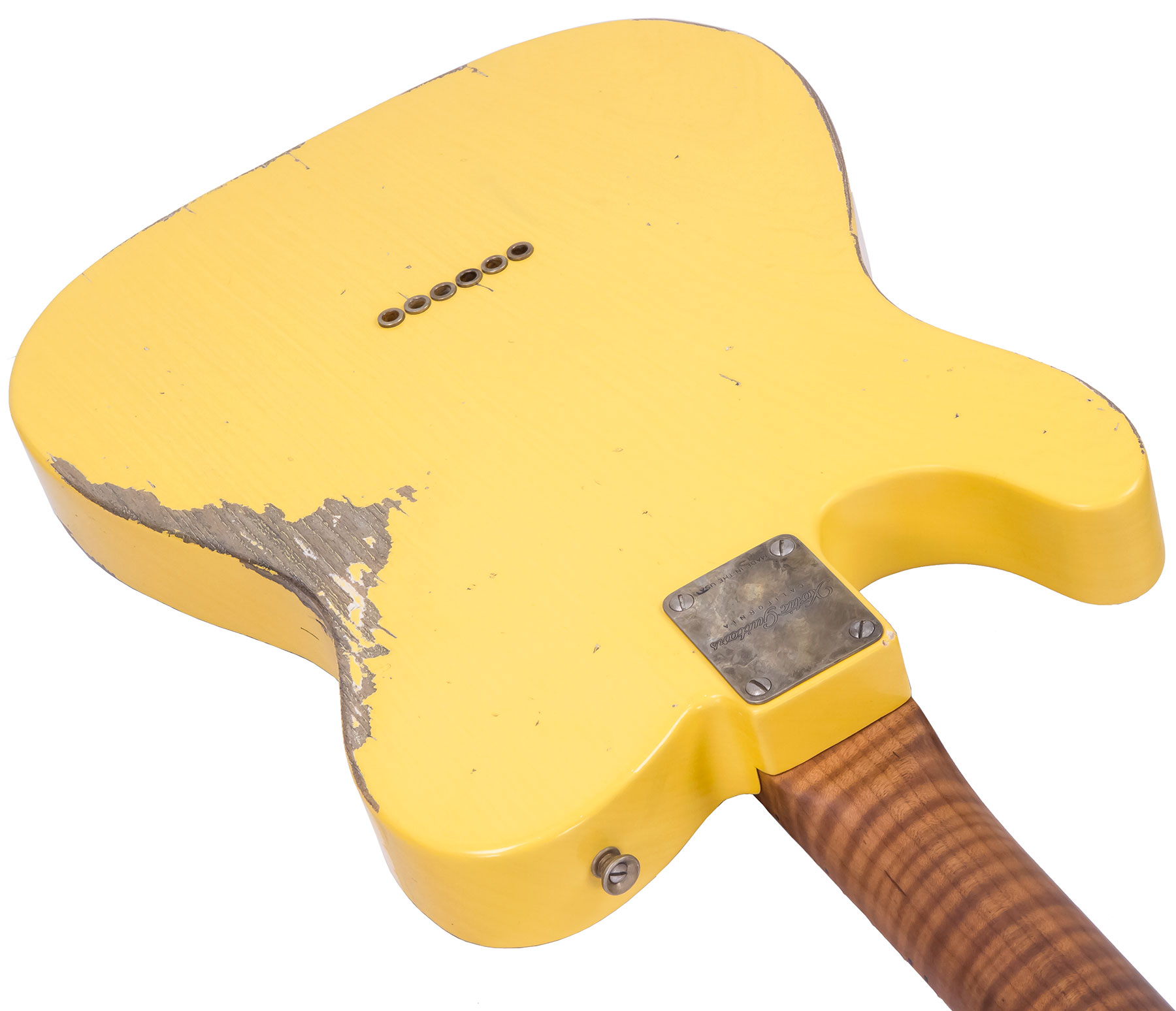Xotic Xtc-1 Ash Master Grade California Class 2s Mn #1943 - Super Heavy Aging Butterscotch - Guitarra eléctrica con forma de tel - Variation 3
