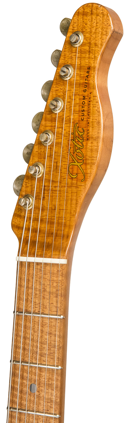 Xotic Xtc-1 Ash Master Grade California Class 2s Mn #1943 - Super Heavy Aging Butterscotch - Guitarra eléctrica con forma de tel - Variation 4
