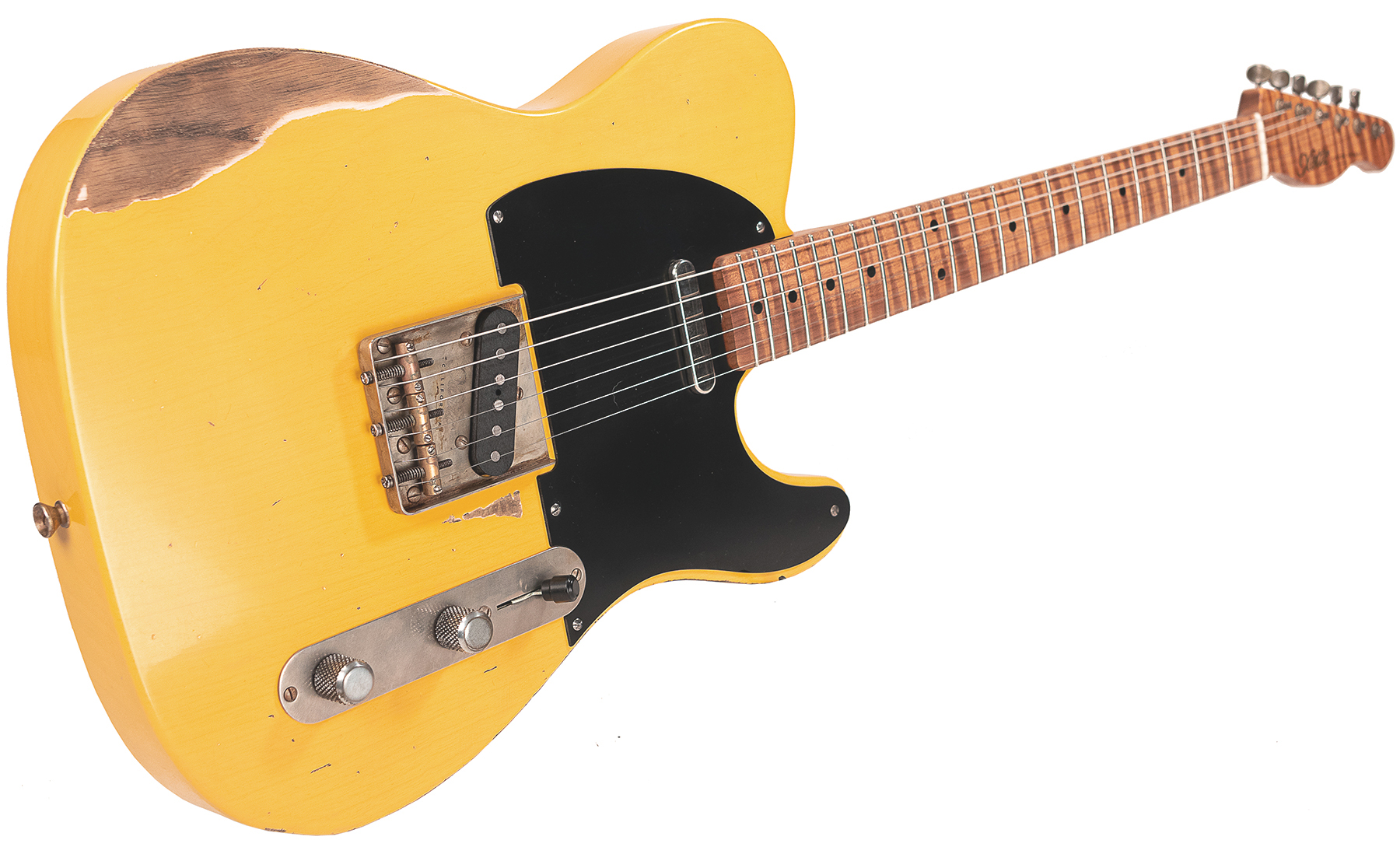 Xotic Xtc-1 Ash California Class 2s Mn #1619 - Heavy Aging Butterscotch - Guitarra eléctrica con forma de tel - Variation 2