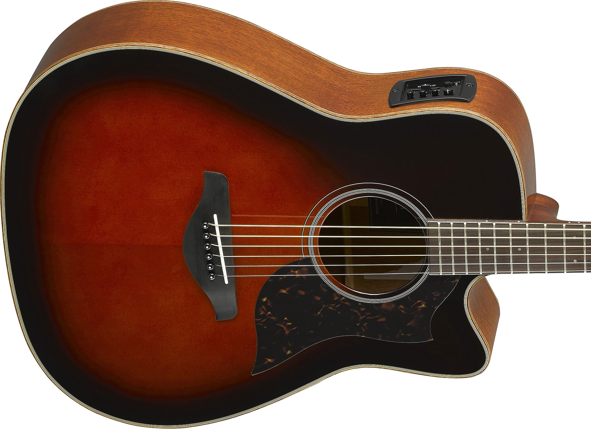 Yamaha A1m Ii Tbs Dreadnought Cw Epicea Acajou 2017 - Tobacco Brown Sunburst - Guitarra electro acustica - Variation 2