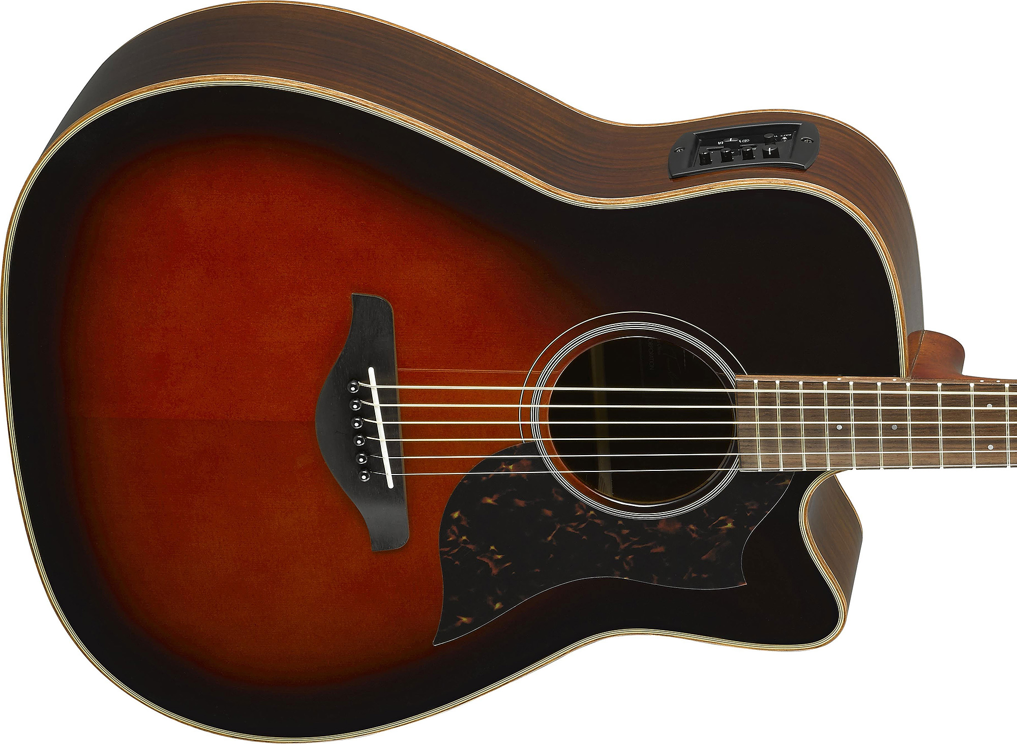 Yamaha A1r Ii Tbs Dreadnought Cw Epicea Palissandre 2017 - Tobacco Brown Sunburst - Guitarra electro acustica - Variation 3