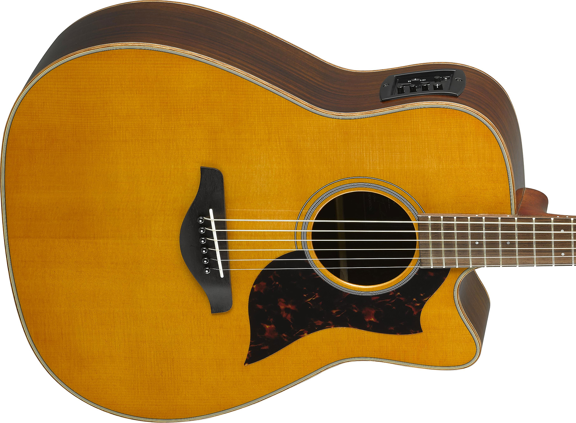 Yamaha A1r Ii Vn Dreadnought Cw Epicea Palissandre 2017 - Vintage Natural - Guitarra electro acustica - Variation 3