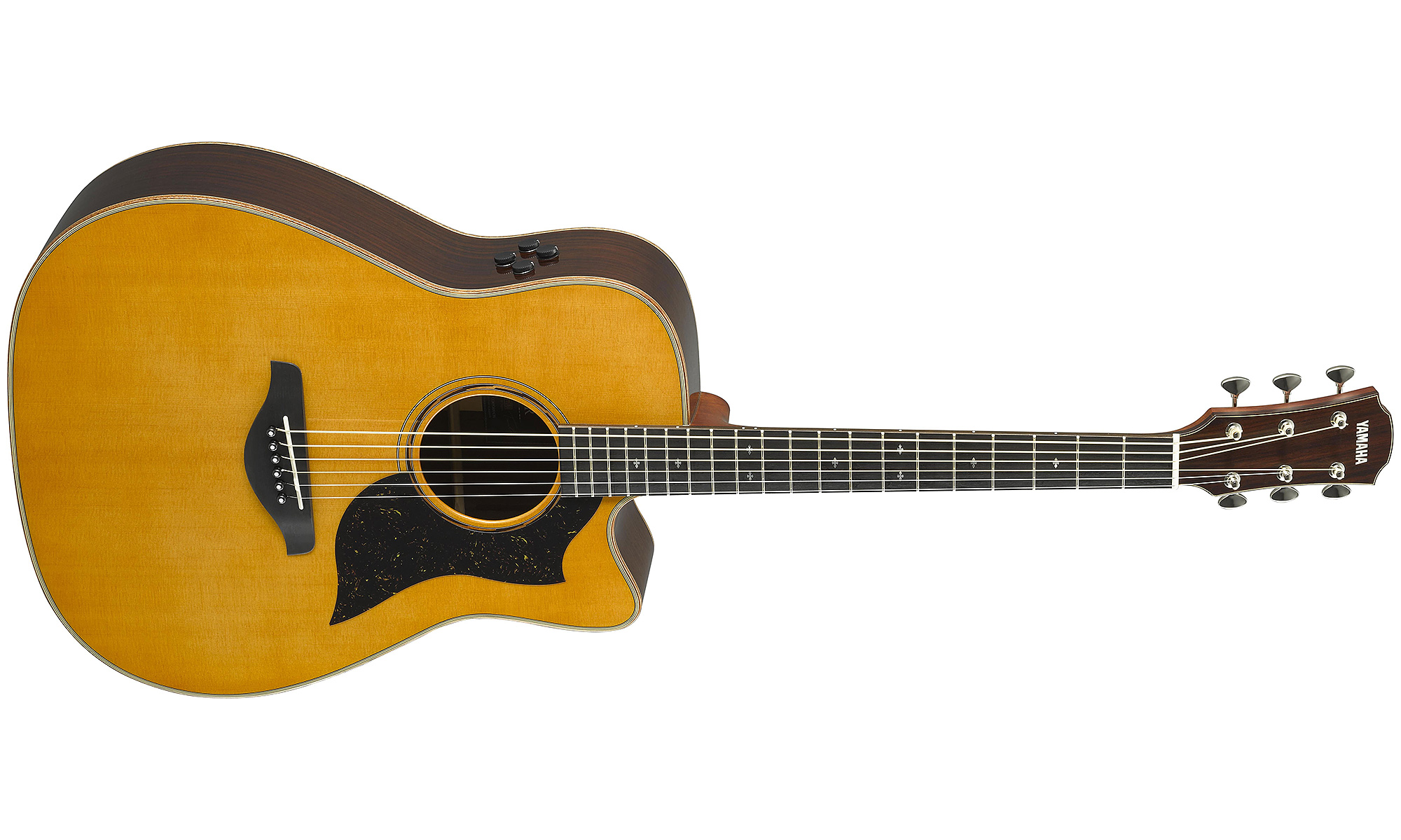 Yamaha A5r Are Vn Dreadnought Cw Epicea Palissandre Eb - Vintage Natural - Guitarra electro acustica - Variation 1