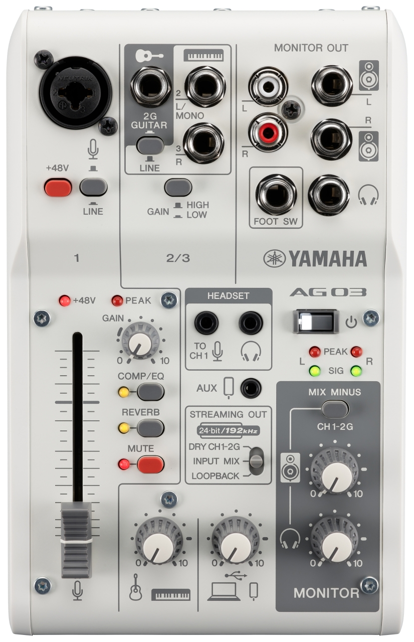 Yamaha Ag03mk2 W - Mesa de mezcla analógica - Variation 1