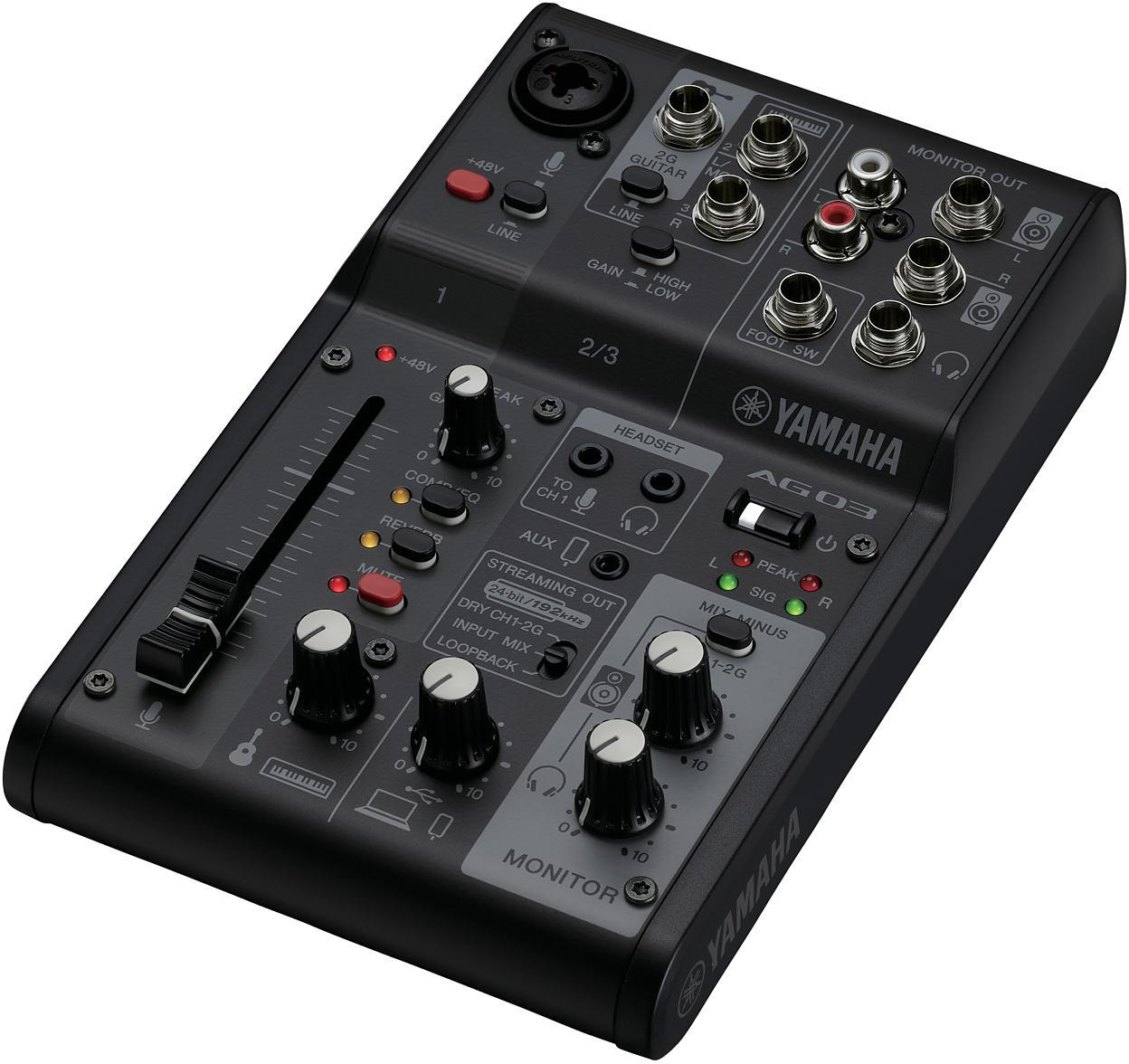 Mesa de mezcla analógica Yamaha AG03MK2 B