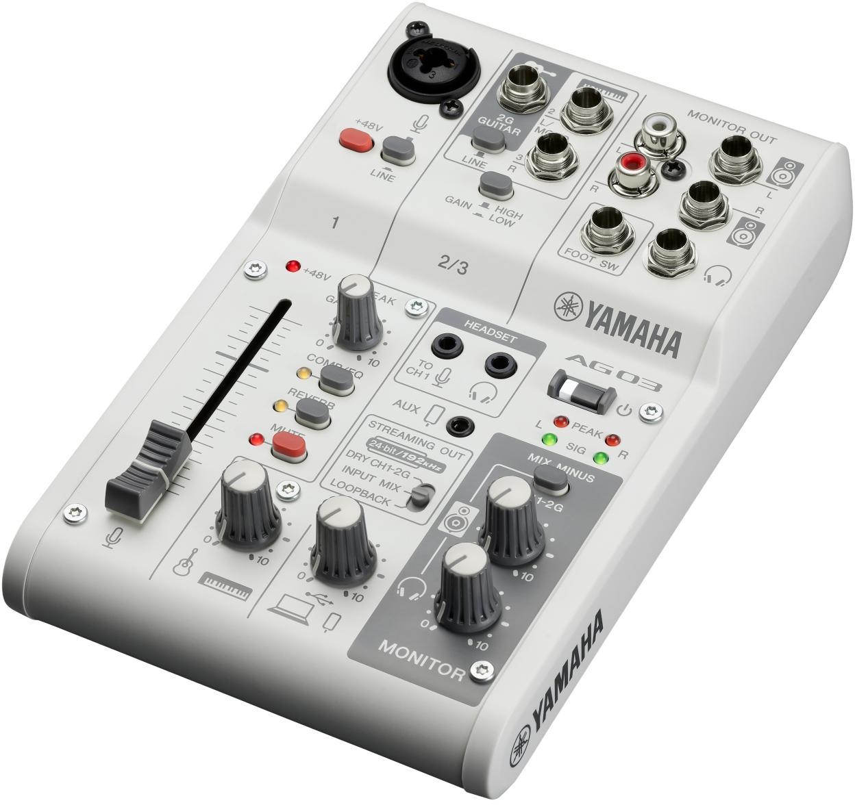 Mesa de mezcla analógica Yamaha AG03MK2 W