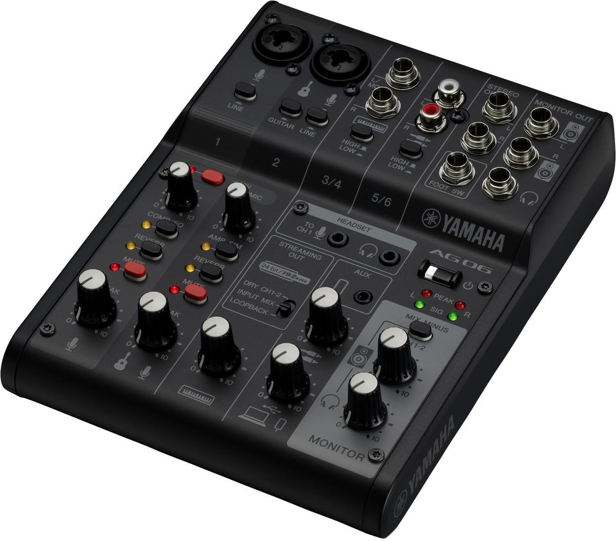 Mesa de mezcla analógica Yamaha AG06 MK2