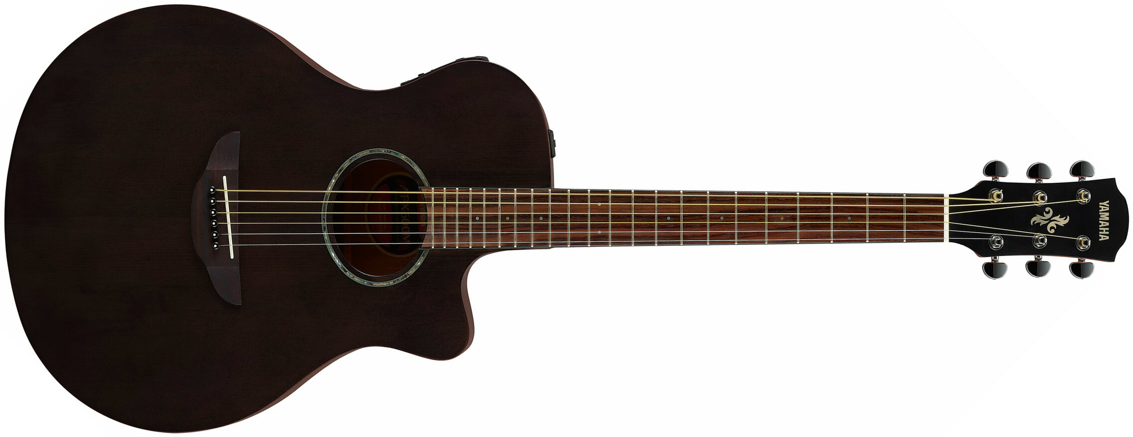 Yamaha Apx600m Concert Slim Cw Erable Nato Rw - Smokey Black - Guitarra electro acustica - Main picture