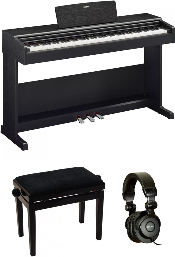 Yamaha Arius Ydp-105 Black  + + Banquette + Casque - Piano digital con mueble - Main picture