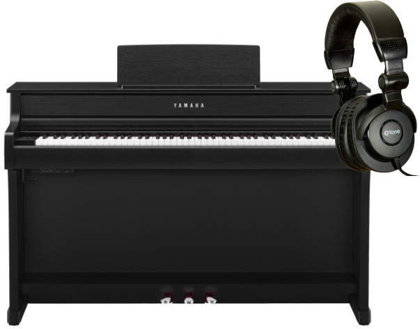 Yamaha Clp-835 Black  + X-hp1 - Laqu? Noir - Pianos set - Main picture