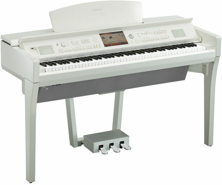 Yamaha Cvp-709pwh - Blanc Laqué - Piano digital con mueble - Main picture