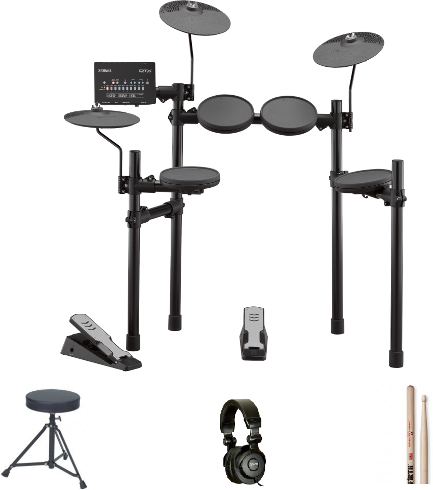Yamaha Dtx402k Bundle Complet - X-hp1 + Dt90 + Vic 5a - Drum Promo Set - Main picture