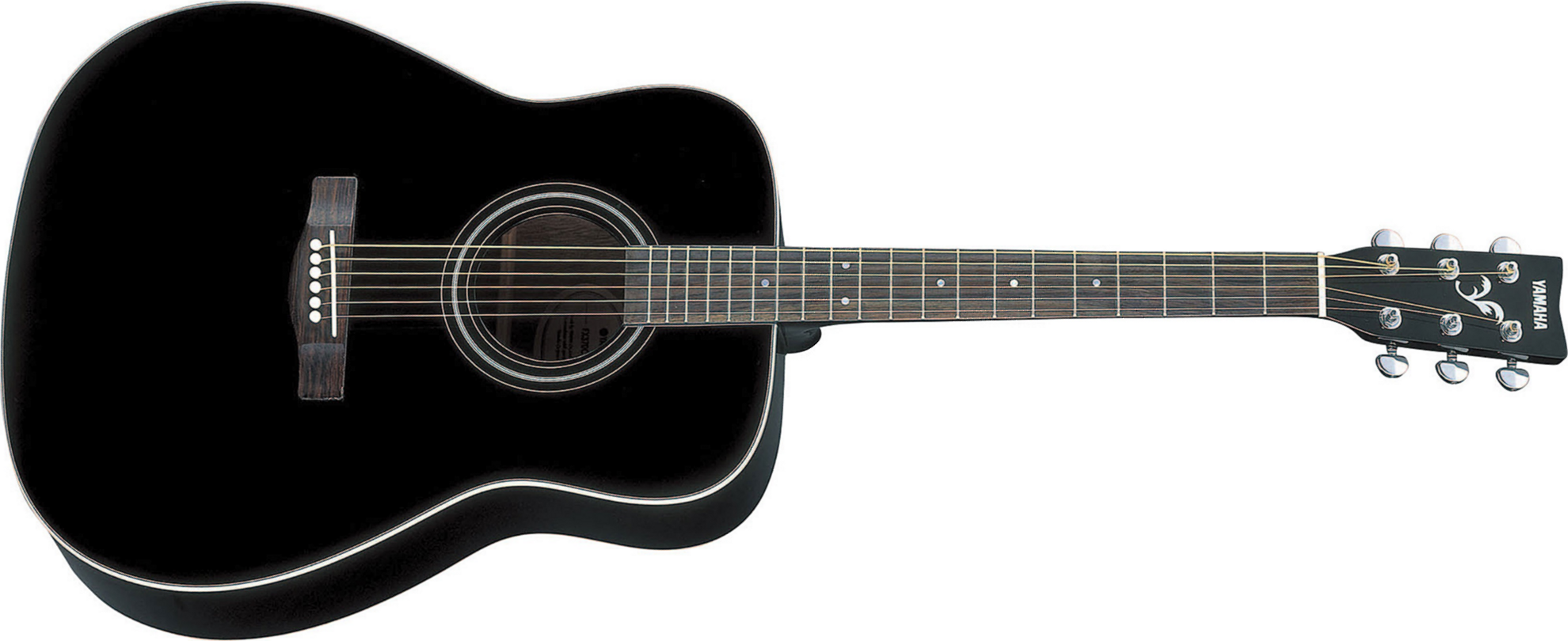 Yamaha F370 Bl Dreadnought Epicea Nato 2016 - Black - Guitarra acústica & electro - Main picture