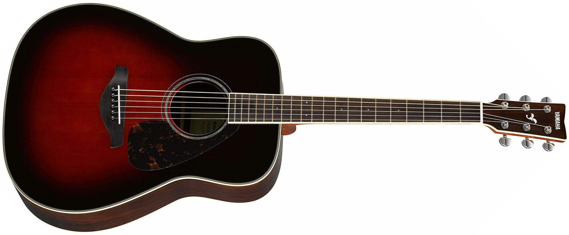 Yamaha Fg830 Tbs Dreadnought Epicea Palissandre Rw 2016 - Tobacco Brown Sunburst - Guitarra acústica & electro - Main picture