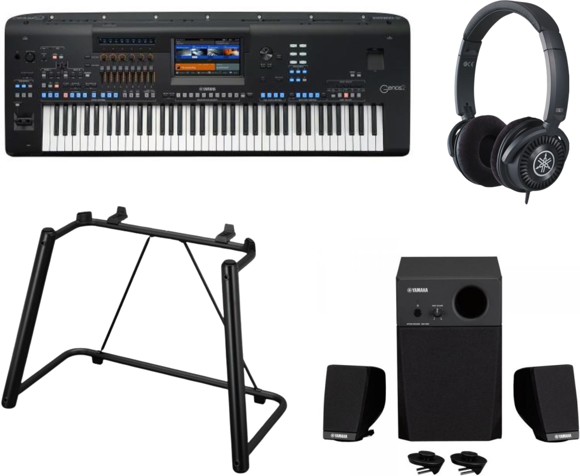 Yamaha Genos 2 + Stand + Amplificateur + Casque - Pianos set - Main picture
