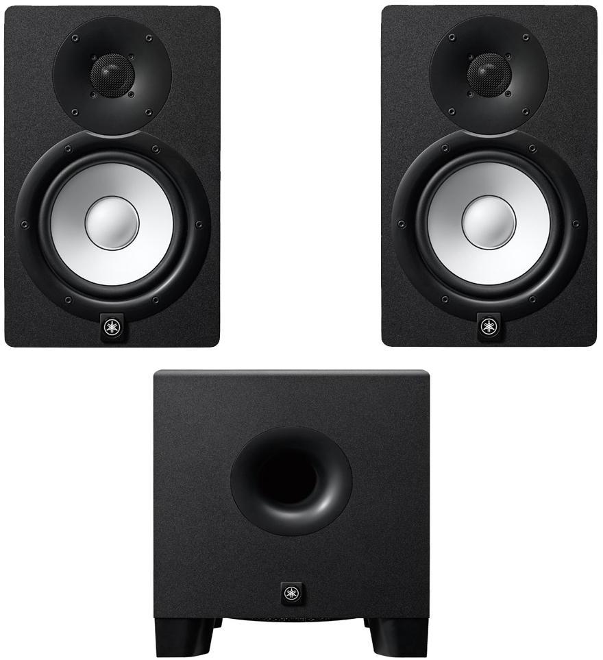 Pack home estudio Yamaha HS7 Black (la paire) + HS8S