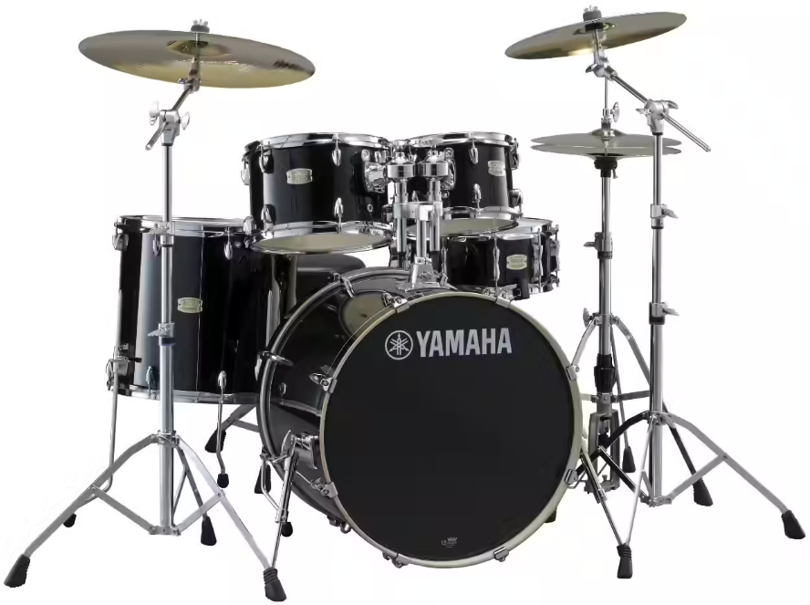 Yamaha Jsbp2f5rbl Stage Custom Birch Standard Raven Black - 5 FÛts - Raven Black - Batería acústica stage - Main picture