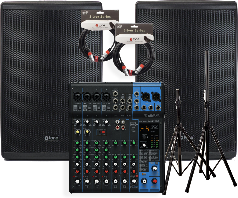 Yamaha Mg10xu + 2x Xts12 + Xlr Xlr 6m+ Stand - Pack sonorización - Main picture