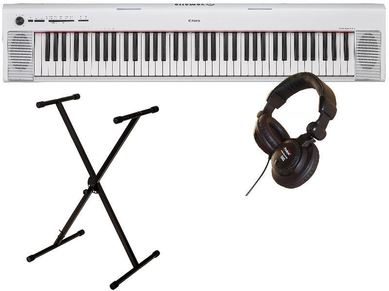 Pianos set Yamaha NP-32 white + Stand X+ Casque Pro 580