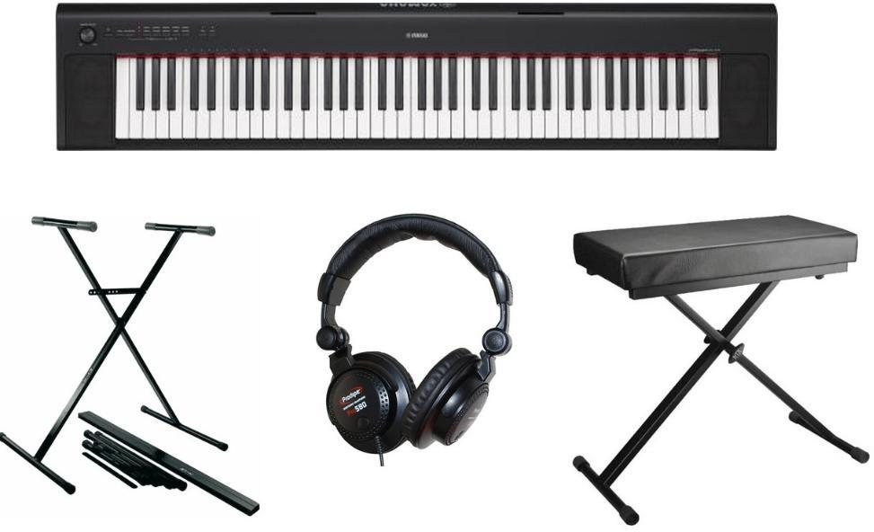 Pianos set Yamaha NP-32B + Stand X + Banquette X+ Casque